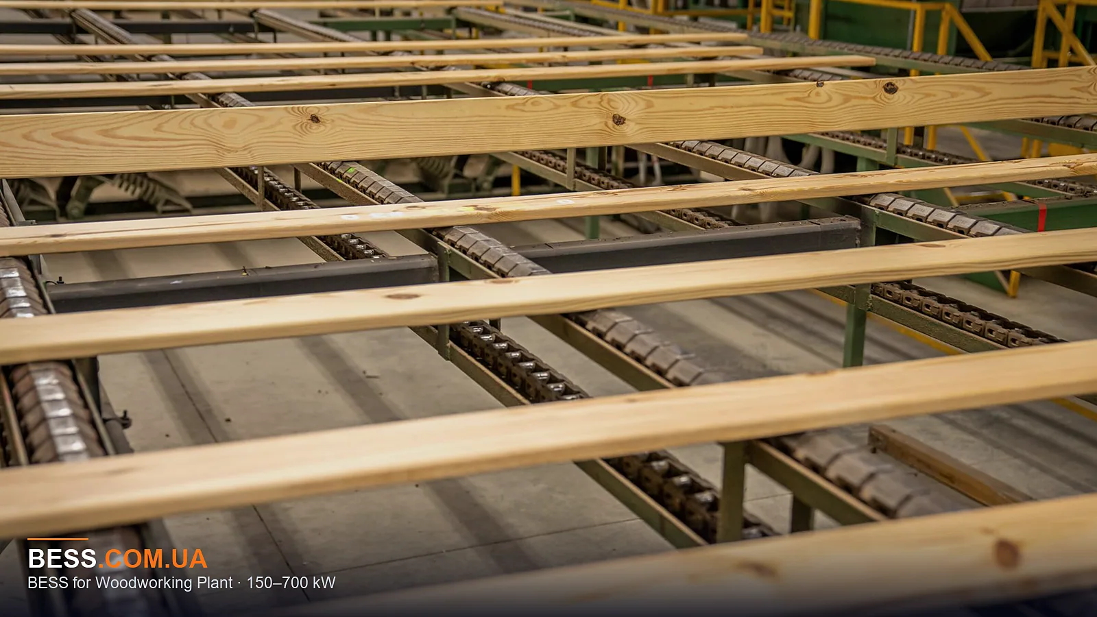 BESS for Woodworking Plant · 150–700 kW